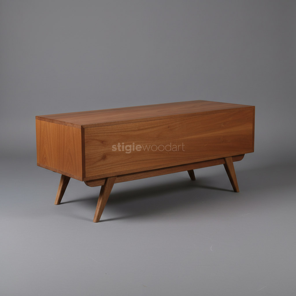 Coffee Table Retro Kayu Jati Minimalis - Gambar 4