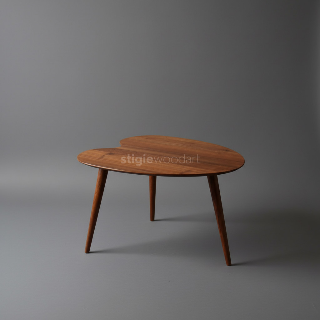 Coffee Table Strawberry Kayu Jati Minimalis - Gambar 2