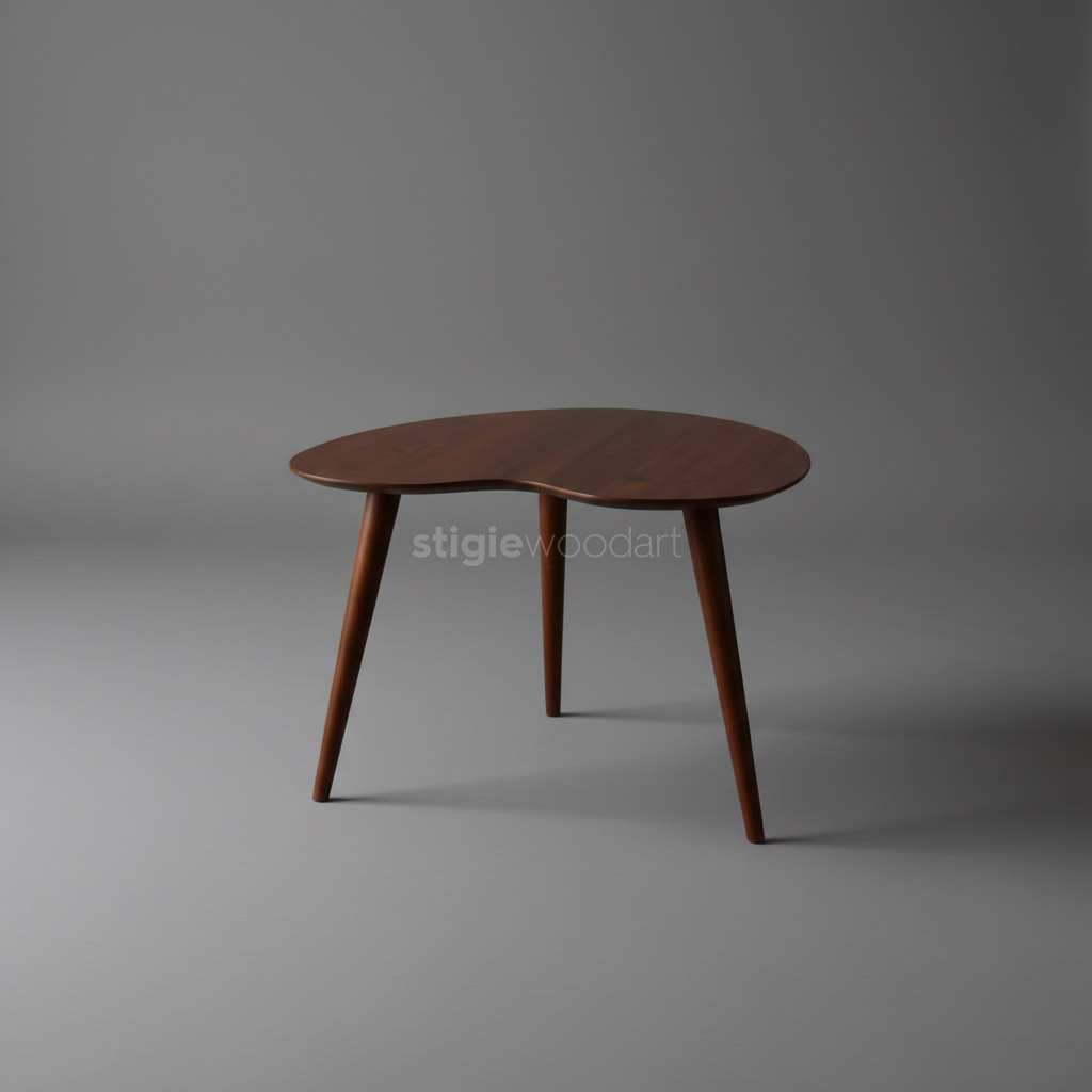 Coffee Table Strawberry Kayu Jati Minimalis - Gambar 3