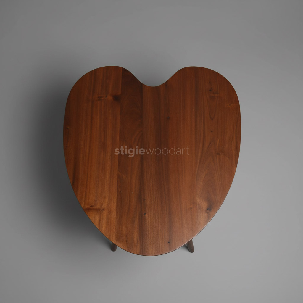 Coffee Table Strawberry Kayu Jati Minimalis - Gambar 4