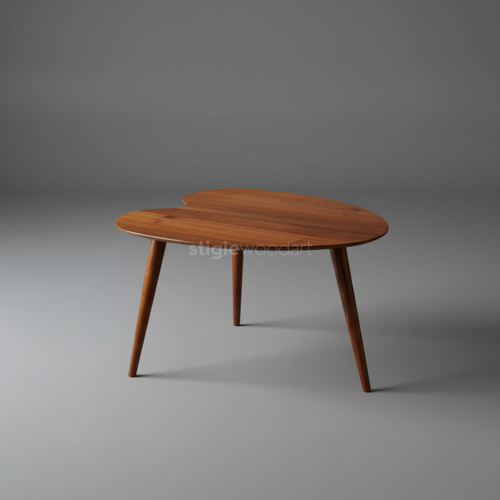 Coffee Table Strawberry Kayu Jati Minimalis