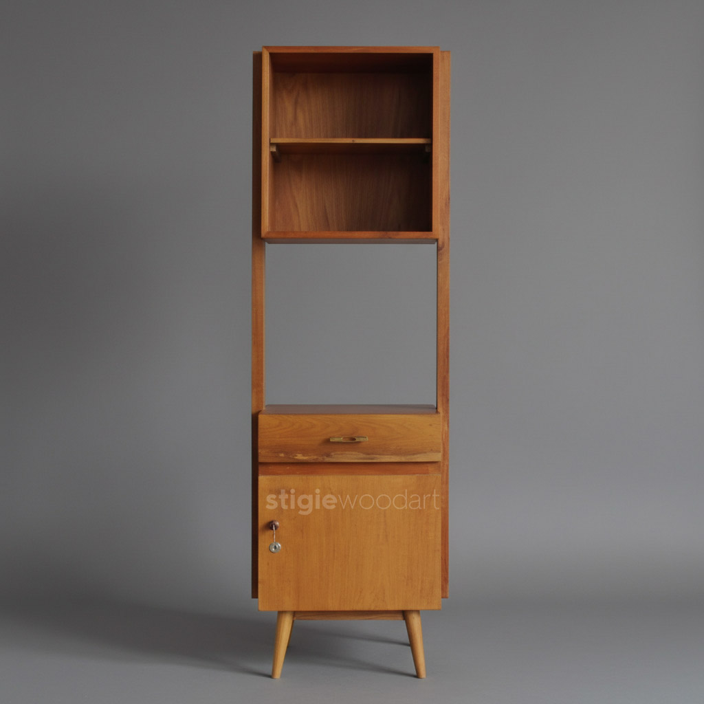 Rak Buku Midcentury Klasik Minimalis - Gambar 2