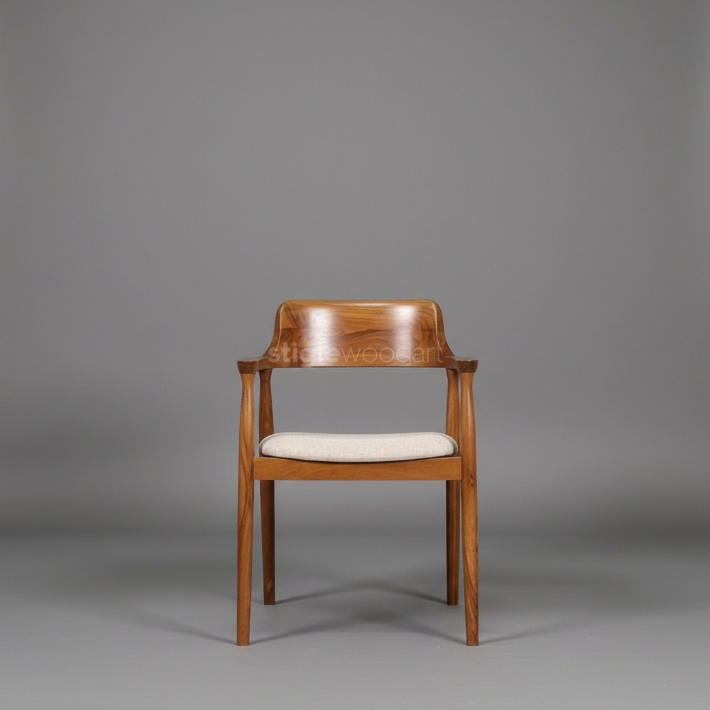 Kursi Cafe Kayu Jati Minimalis Modern - Gambar 5
