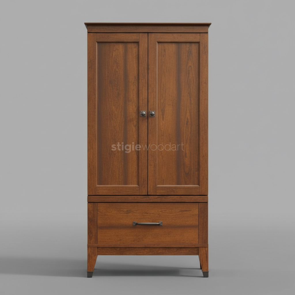 Lemari Kayu Jati Minimalis Modern - Gambar 5