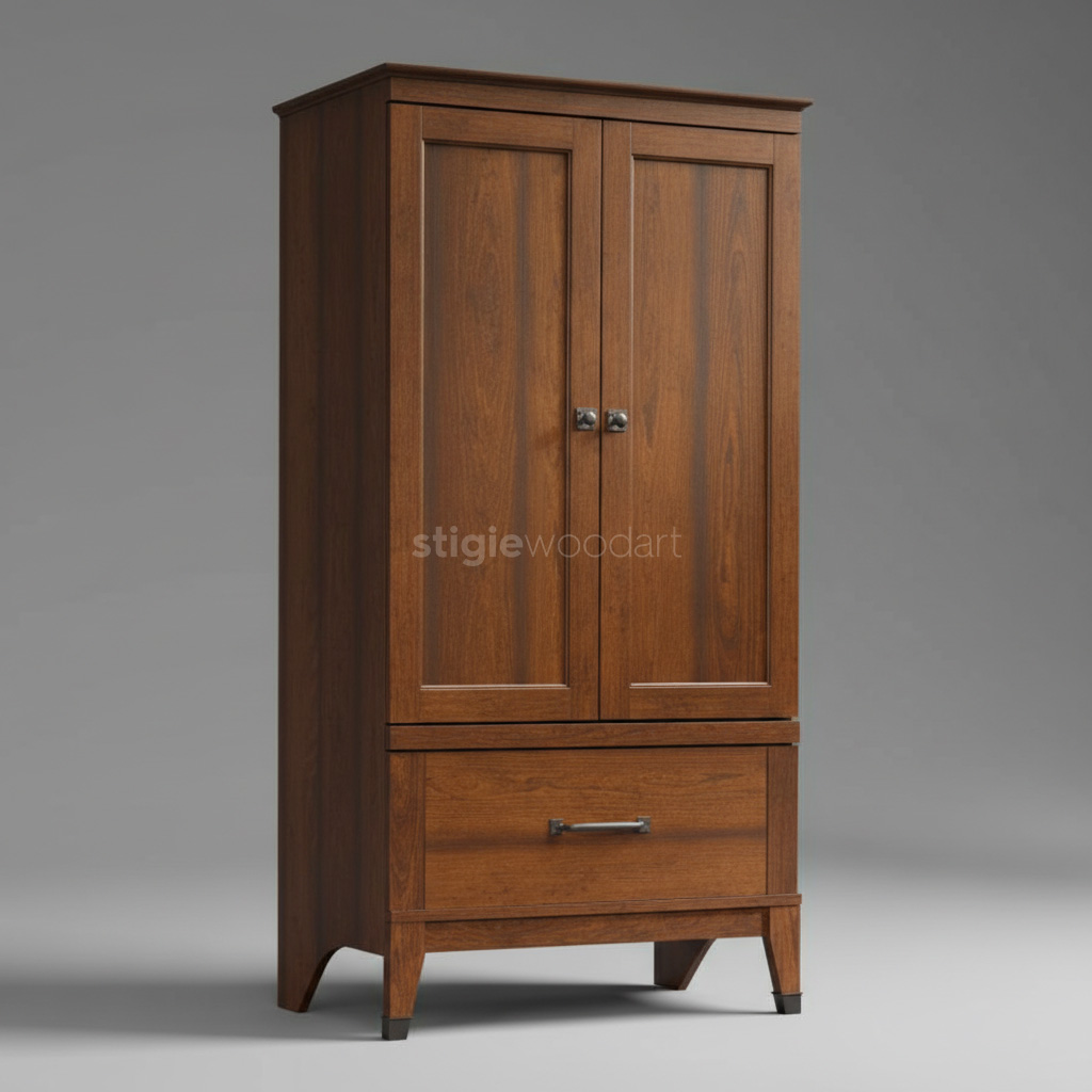 Lemari Kayu Jati Minimalis Modern