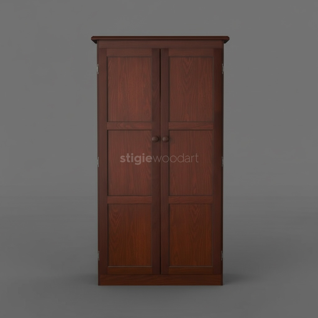 Lemari Minimalis Kayu Jati Solid - Gambar 5