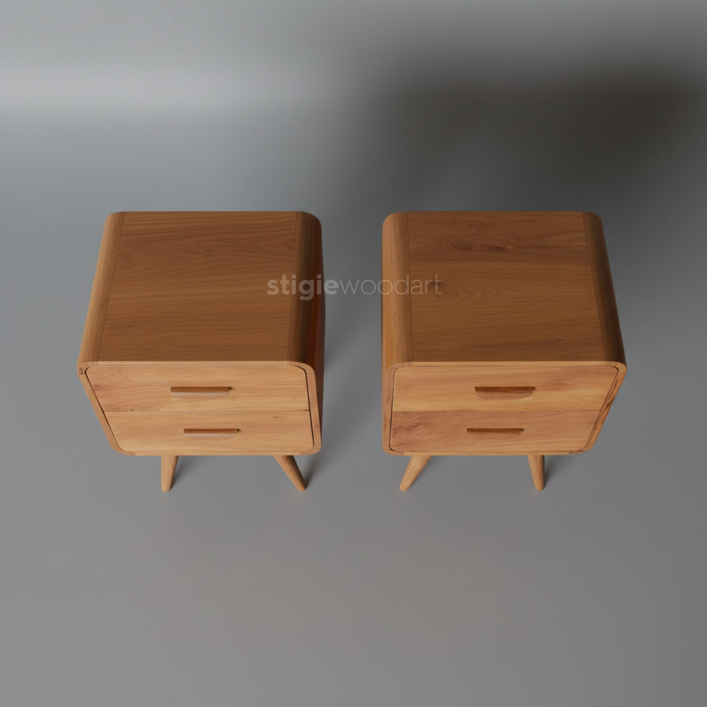 Nakas Retro Kayu Jati Klasik Minimalis - Gambar 4