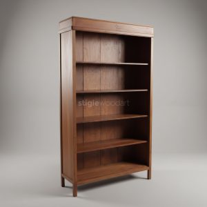 Rak Buku Bookshelf Vintage Kayu Jati Minimalis