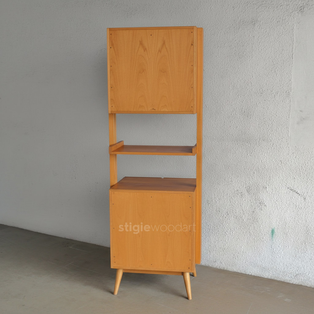 Rak Buku Klasik Midcentury Kayu Jati Minimalis - Gambar 4