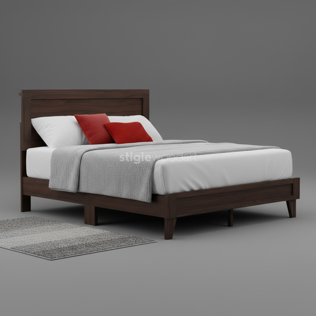 Ranjang Kayu Jati Minimalis Modern