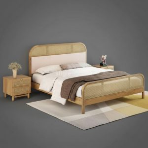Tempat Tidur Kayu Jati Minimalis Elegan
