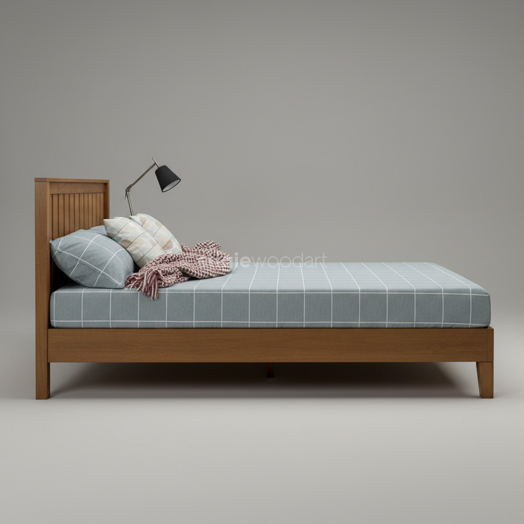Tempat Tidur Kayu Jati Minimalis Modern - Gambar 5