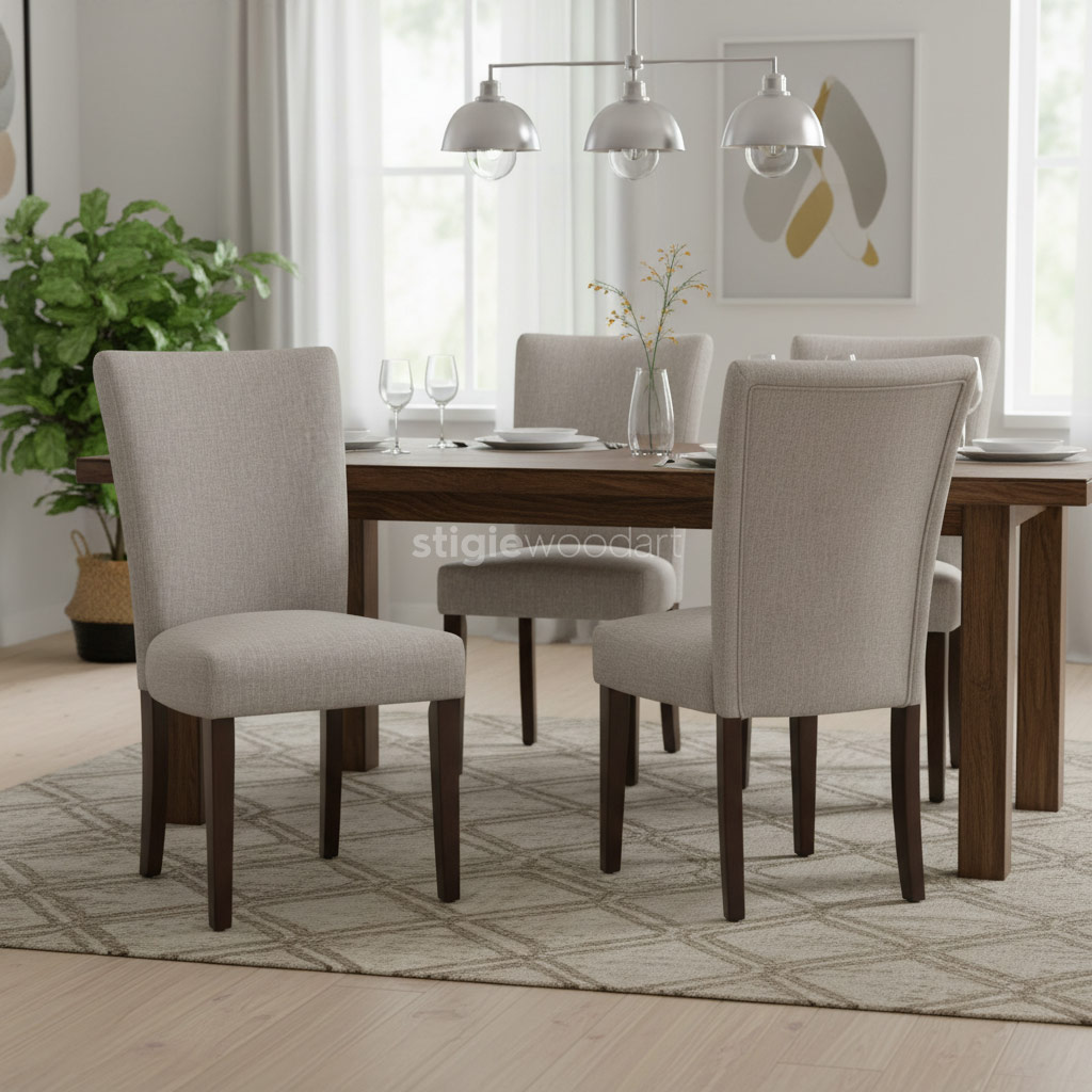 Kursi Makan Kayu Jati Minimalis Modern Elegan - Gambar 3