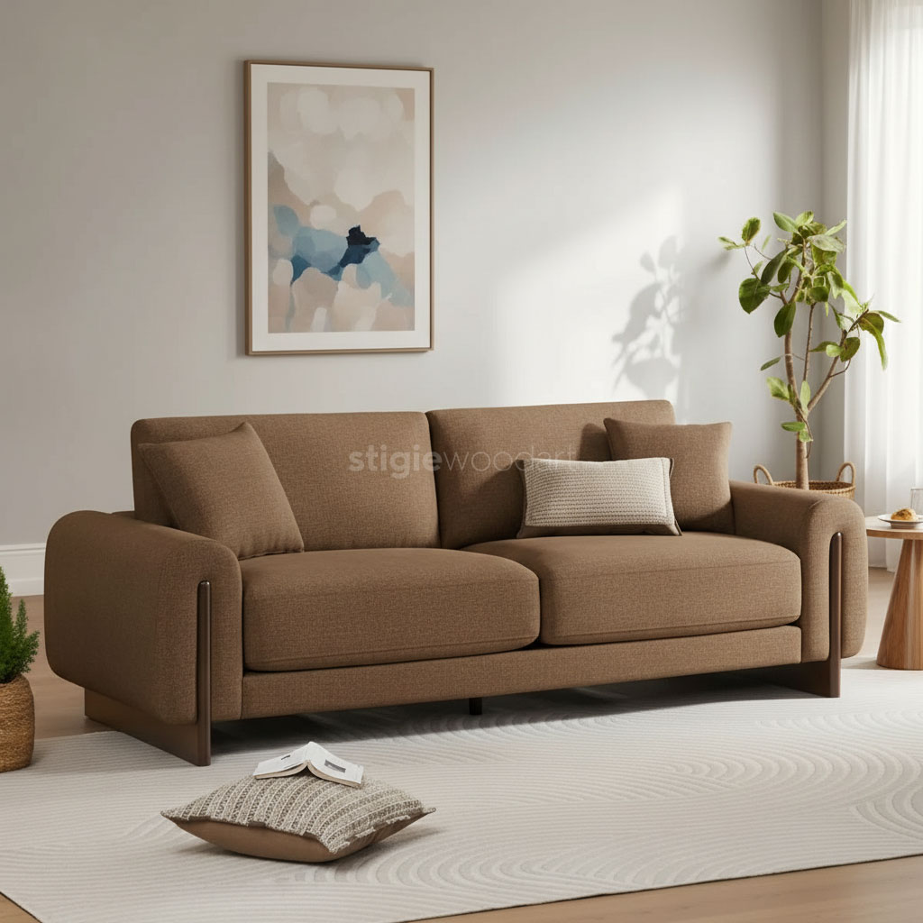 Sofa Ruang Tamu Minimalis Modern 2 Dudukan - Gambar 3