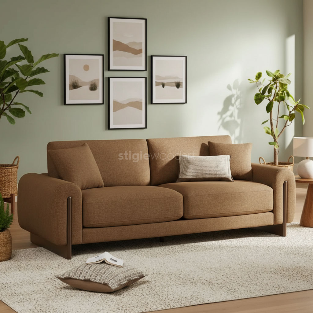 Sofa Ruang Tamu Minimalis Modern 2 Dudukan - Gambar 2