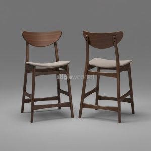 Kursi Bar Kayu Jati Klasik Minimalis MidCentury