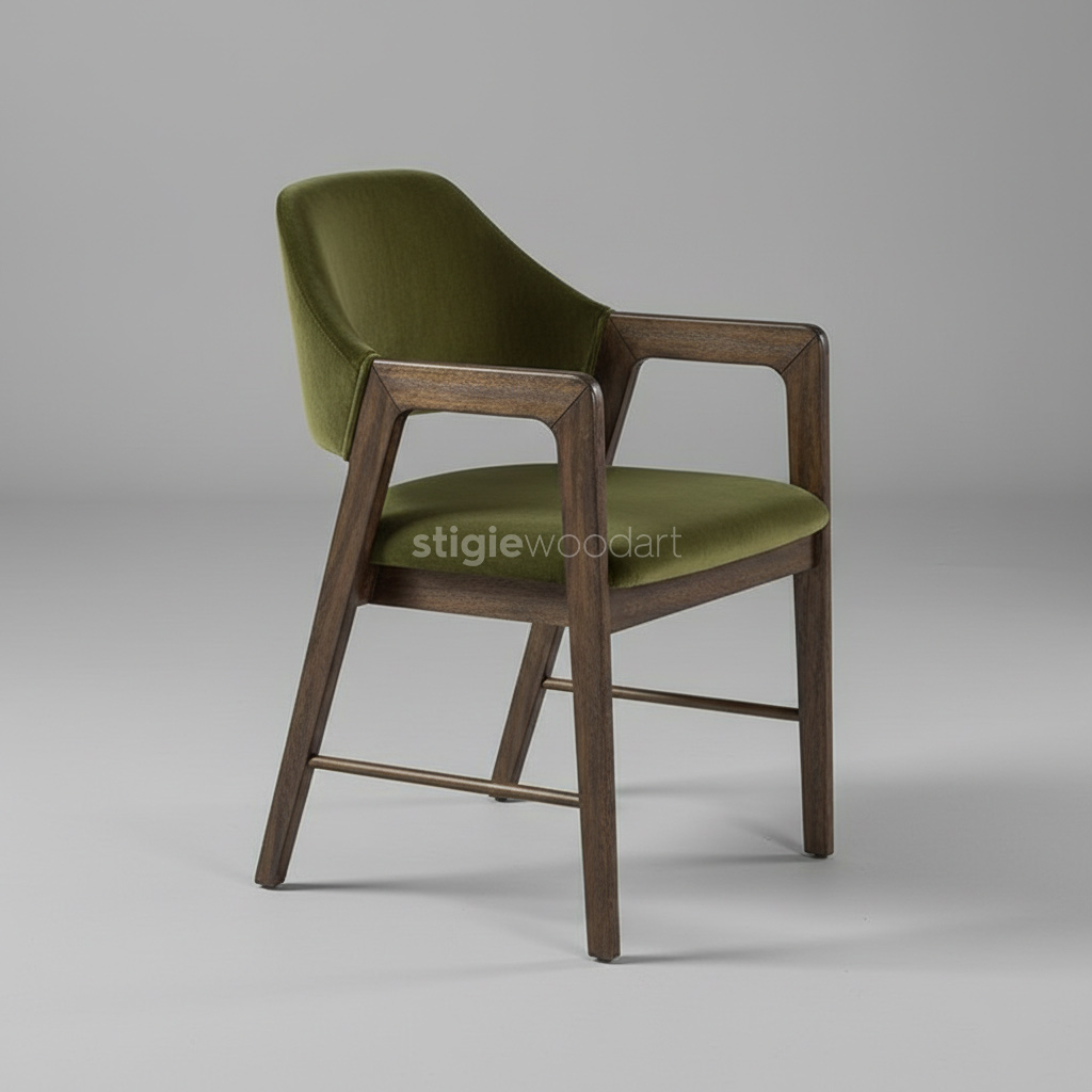 Kursi Makan Kayu Jati Solid Minimalis - Gambar 4
