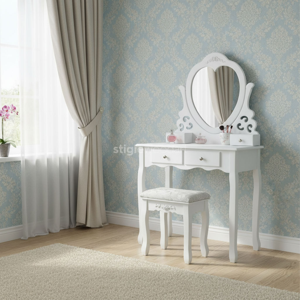Set Meja Rias Minimalis Duco Elegan - Gambar 2