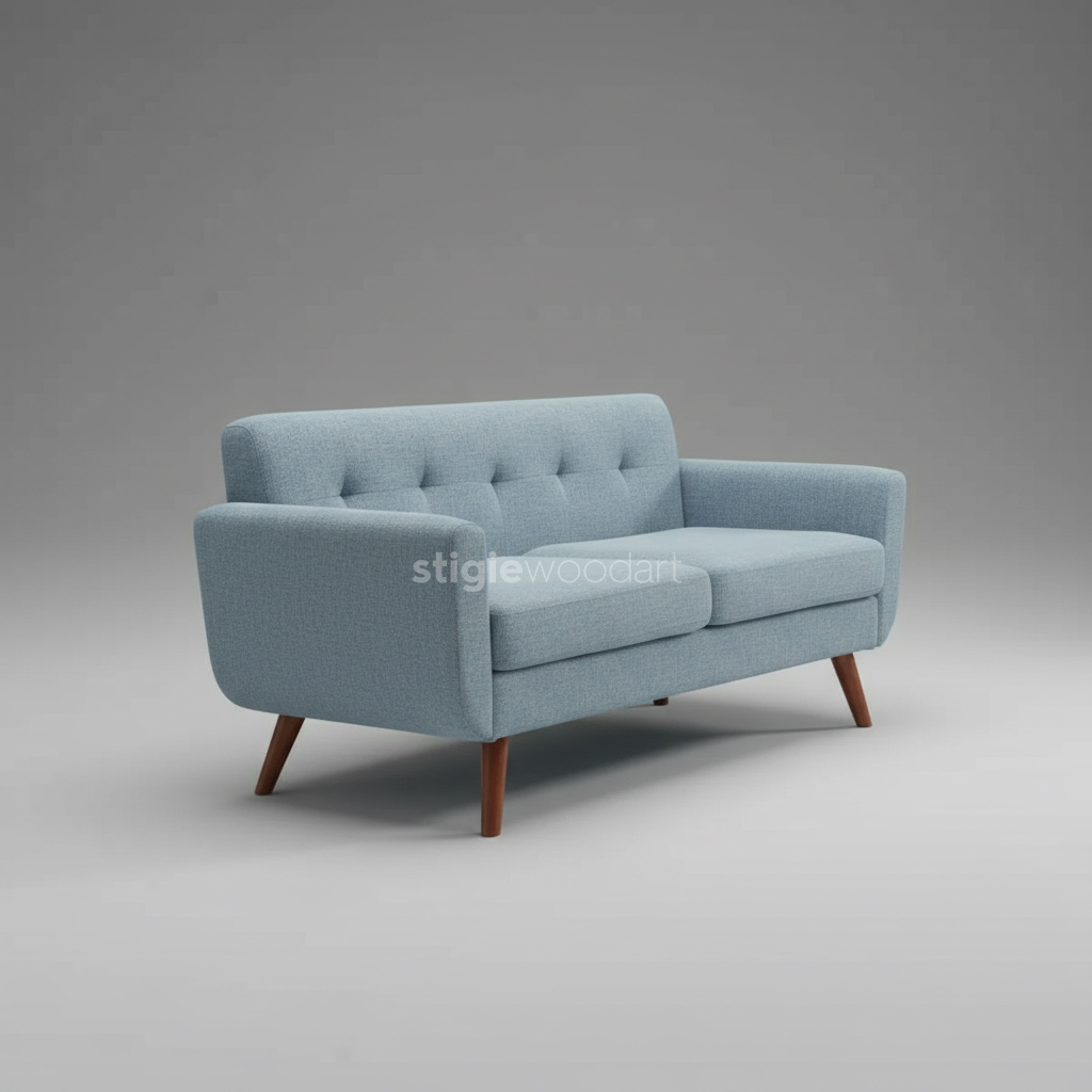 Sofa Minimalis Rangka Kayu Jati Scandinavian - Gambar 5
