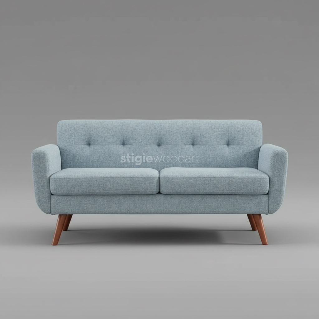 Sofa Minimalis Rangka Kayu Jati Scandinavian - Gambar 4