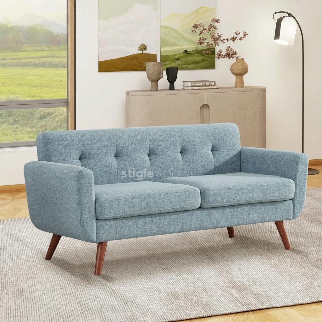 Sofa Minimalis Rangka Kayu Jati Scandinavian - Gambar 2
