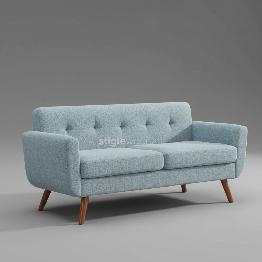 Sofa Minimalis Rangka Kayu Jati Scandinavian