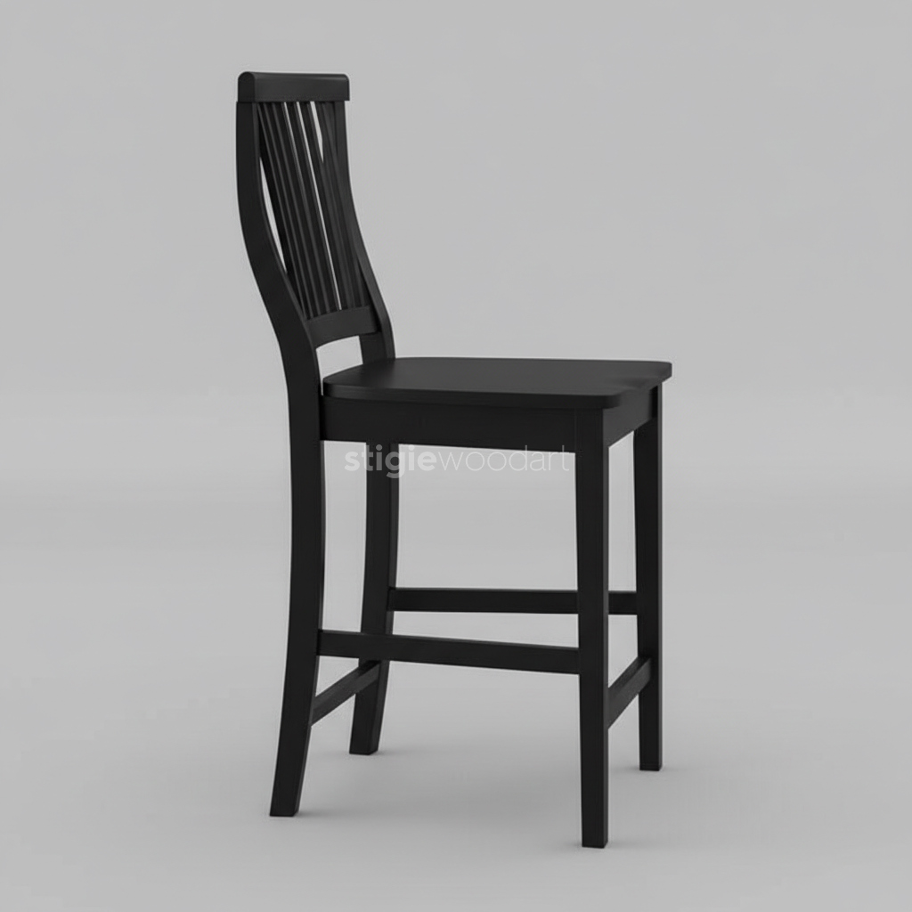 Kursi Bar Kayu Jati Minimalis Modern Elegan - Gambar 7