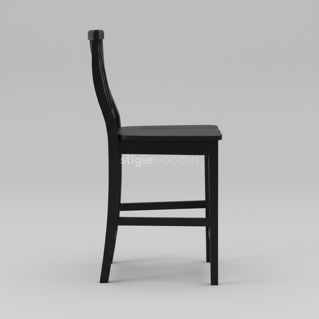 Kursi Bar Kayu Jati Minimalis Modern Elegan - Gambar 6