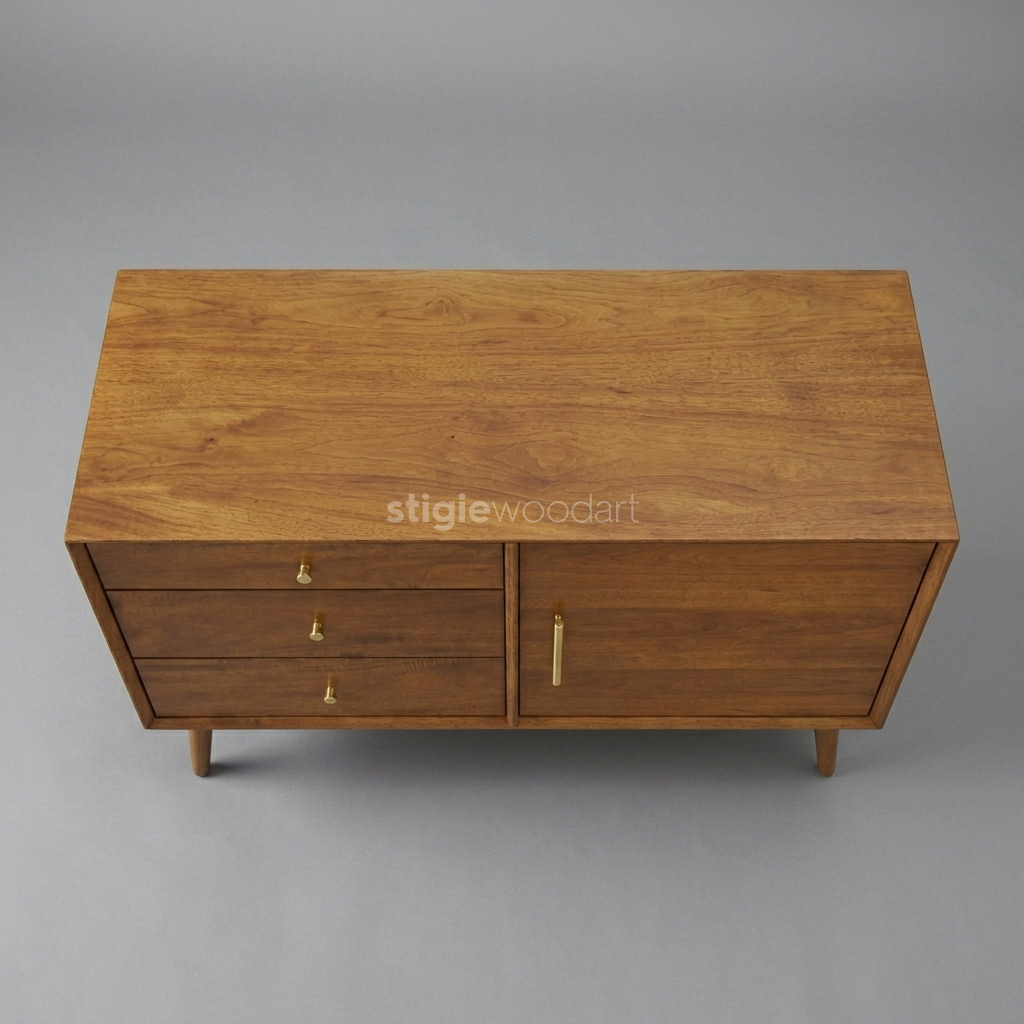 Bufet Kayu Jati Minimalis Modern - Gambar 5