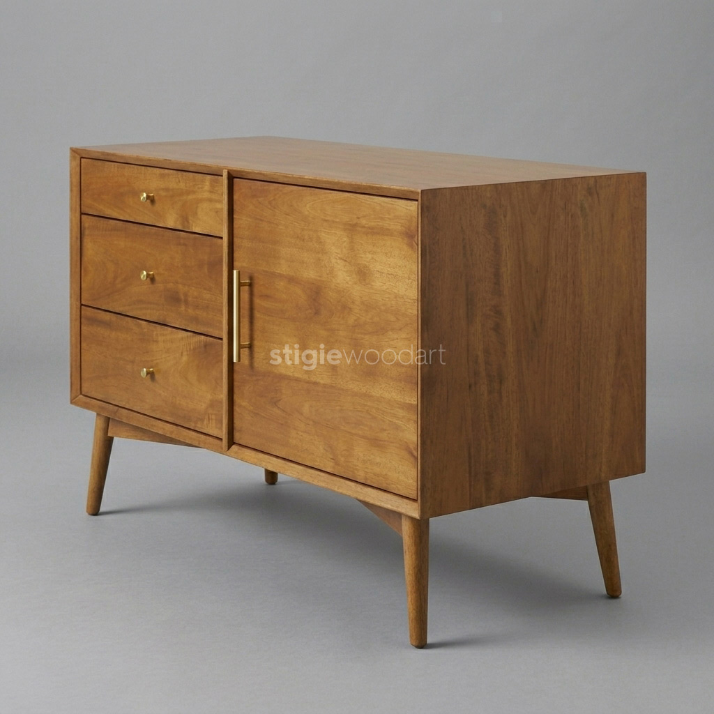 Bufet Kayu Jati Minimalis Modern - Gambar 4