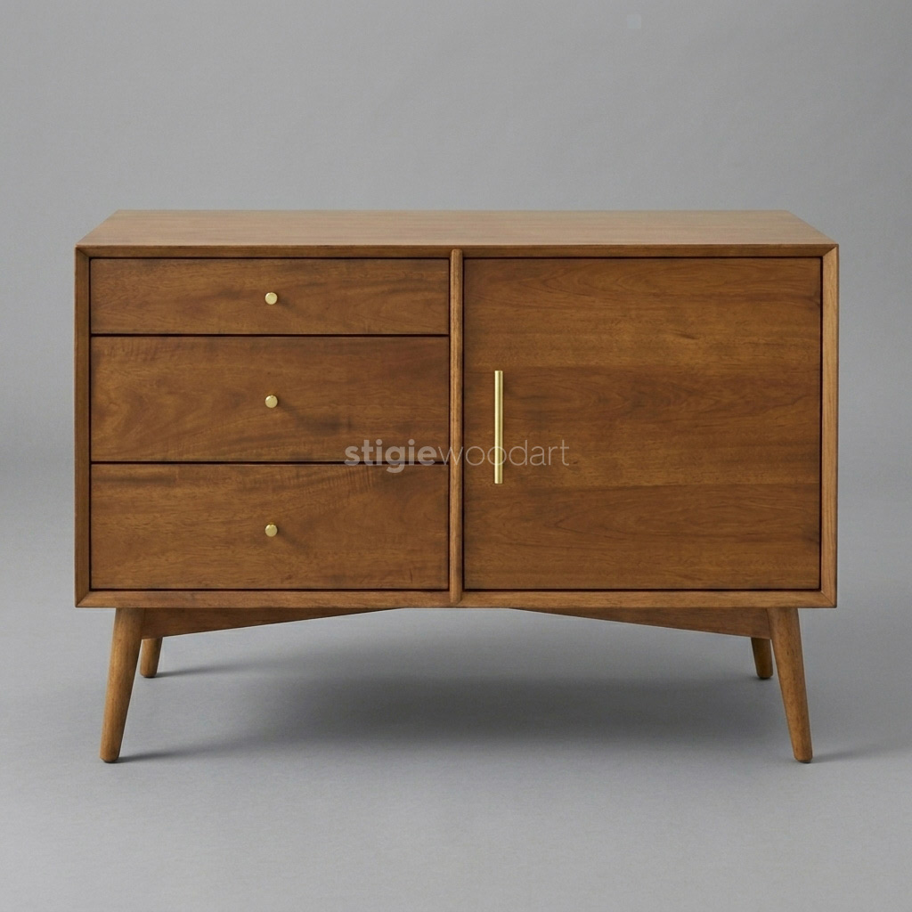 Bufet Kayu Jati Minimalis Modern - Gambar 3