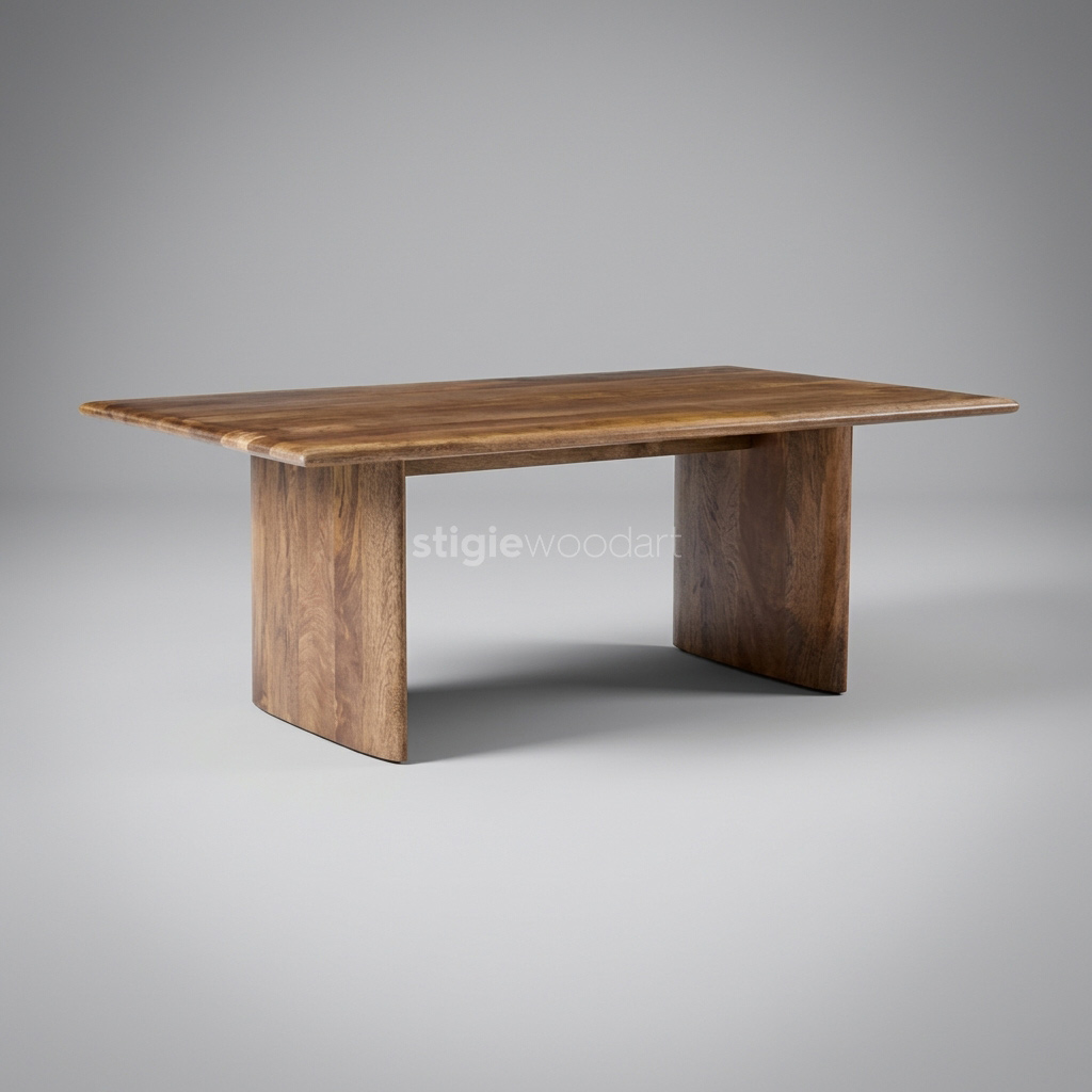 Coffee Table Kayu Jati Solid Minimalis Modern