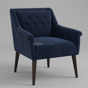 Kursi Sofa Hotel Accent Biru Navy Modern