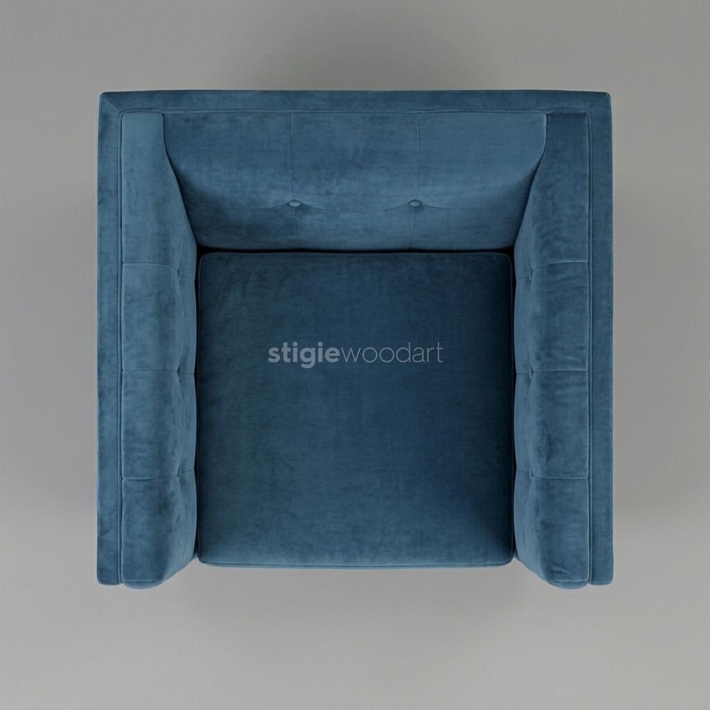 Kursi Sofa Hotel Accent Modern Velvet - Gambar 5
