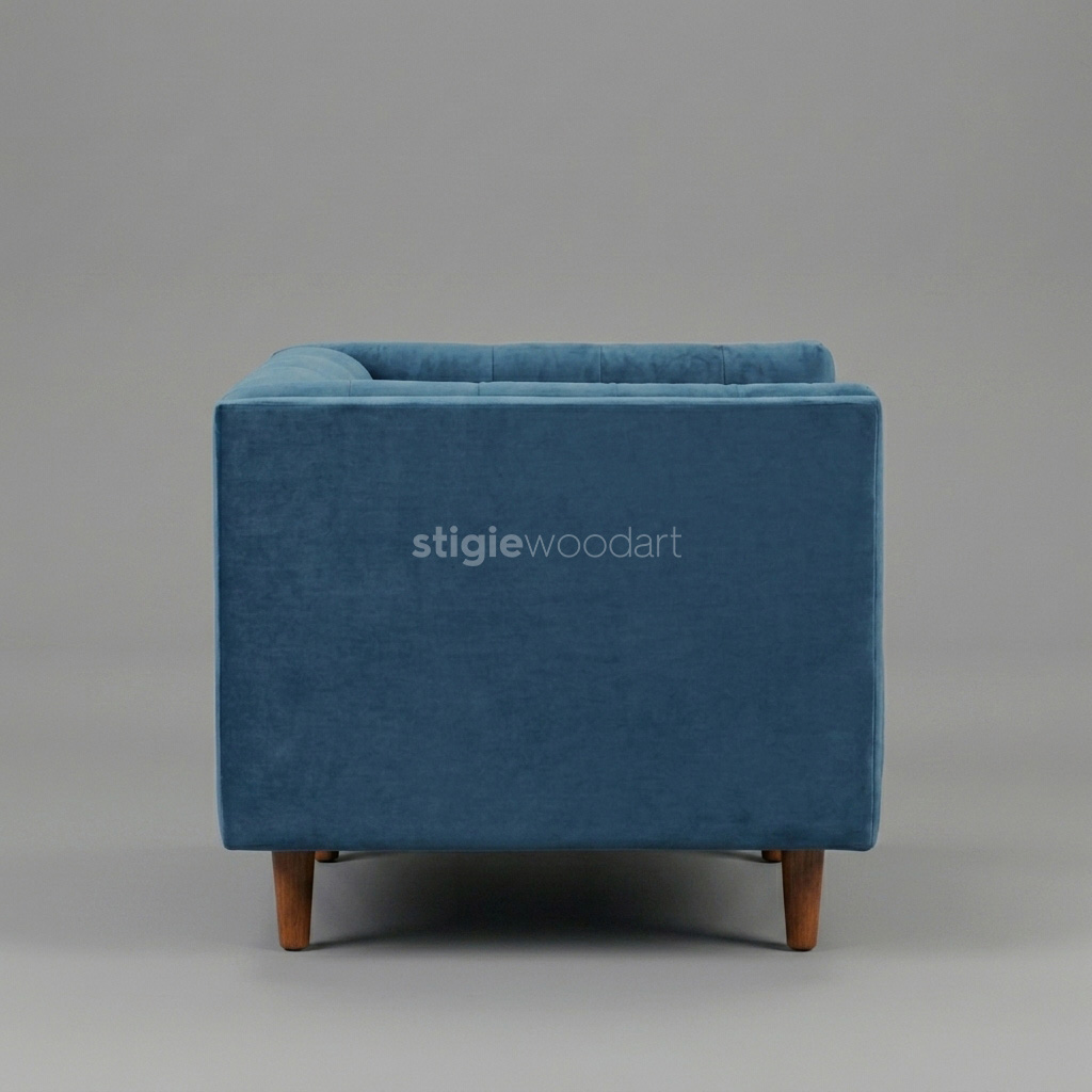 Kursi Sofa Hotel Accent Modern Velvet - Gambar 4