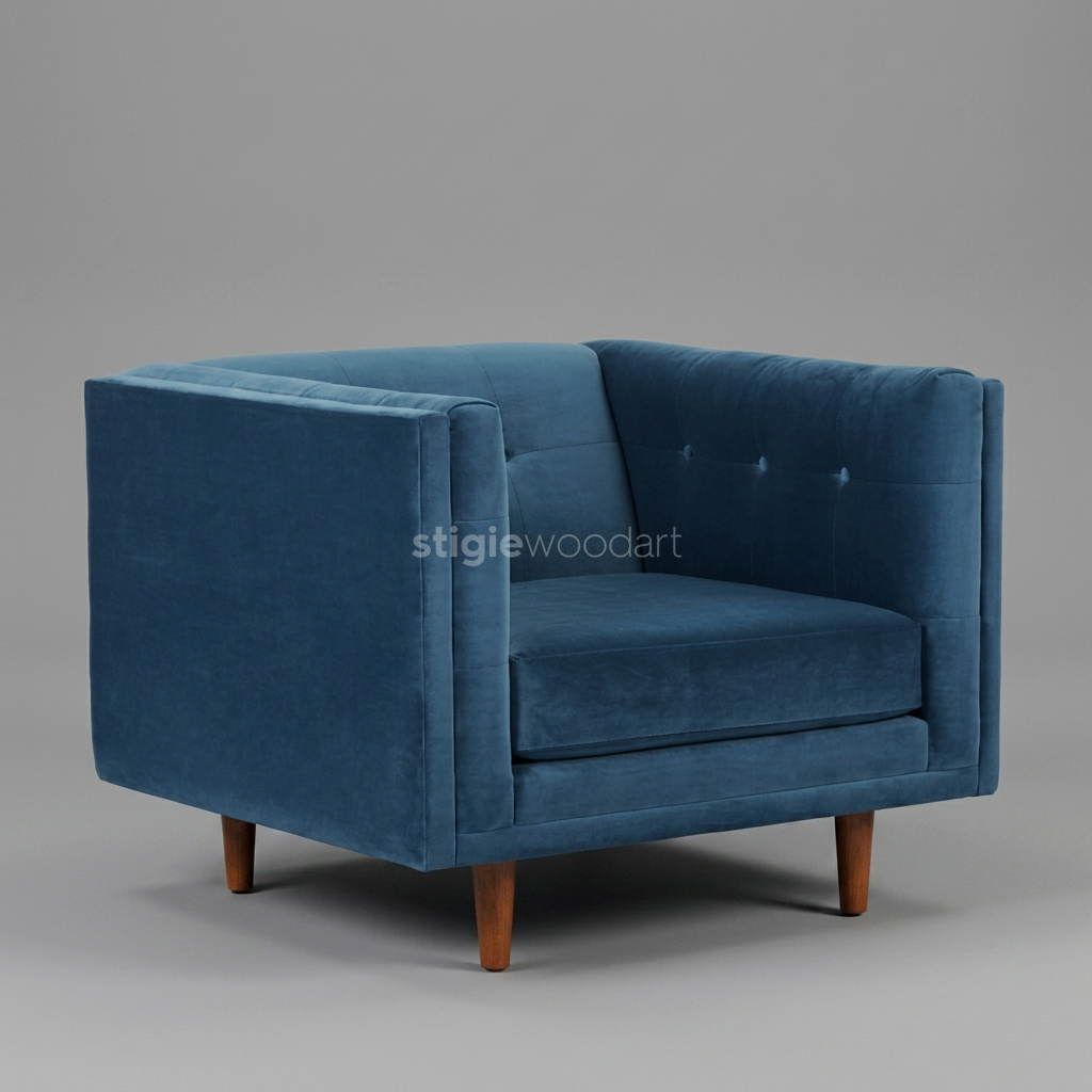Kursi Sofa Hotel Accent Modern Velvet