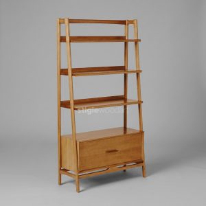 Rak Display Kayu Jati Minimalis Modern