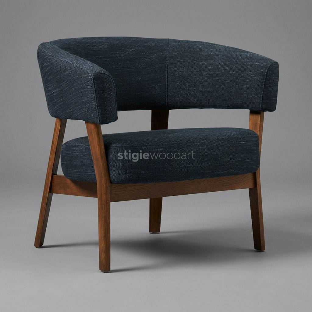 Kursi Lounge Cafe Kayu Jati Minimalis Upholstery