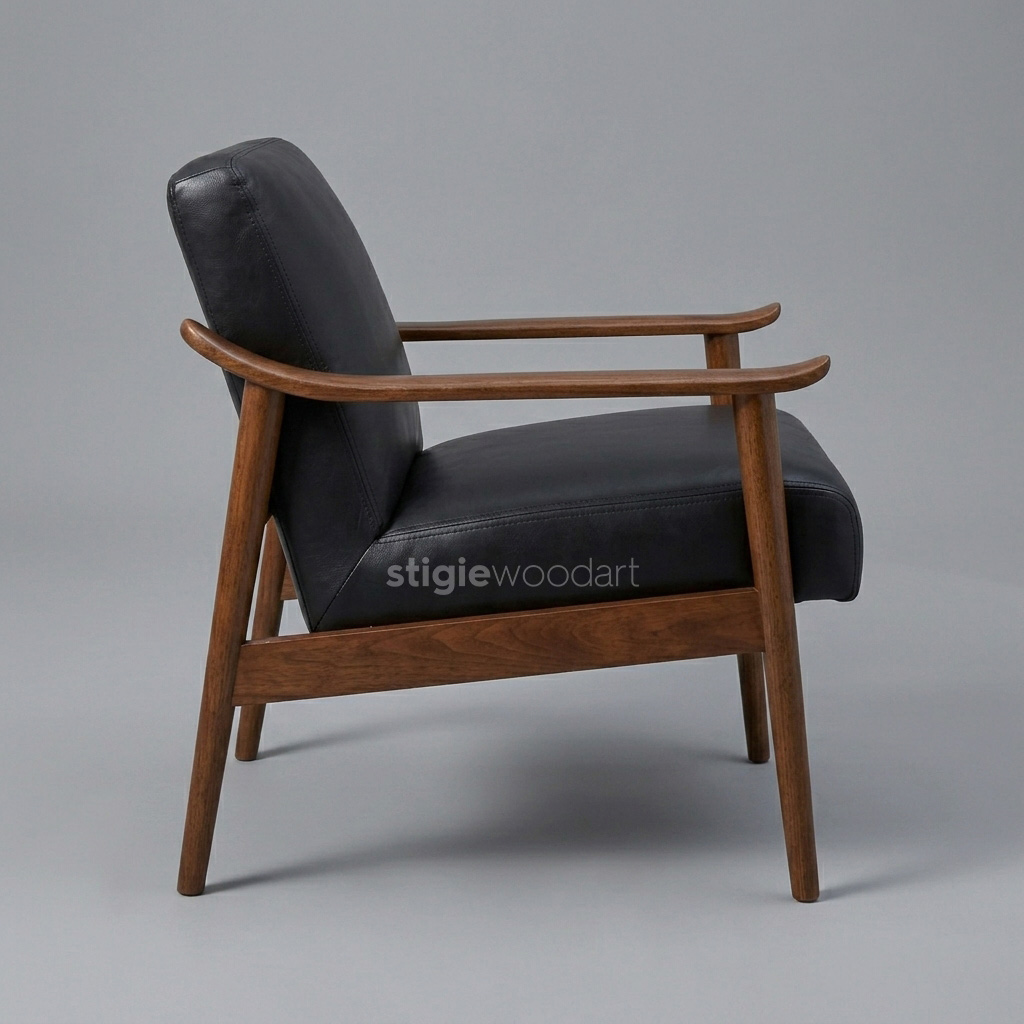 Kursi Sofa Santai Kayu Jati Minimalis Upholstery - Gambar 4