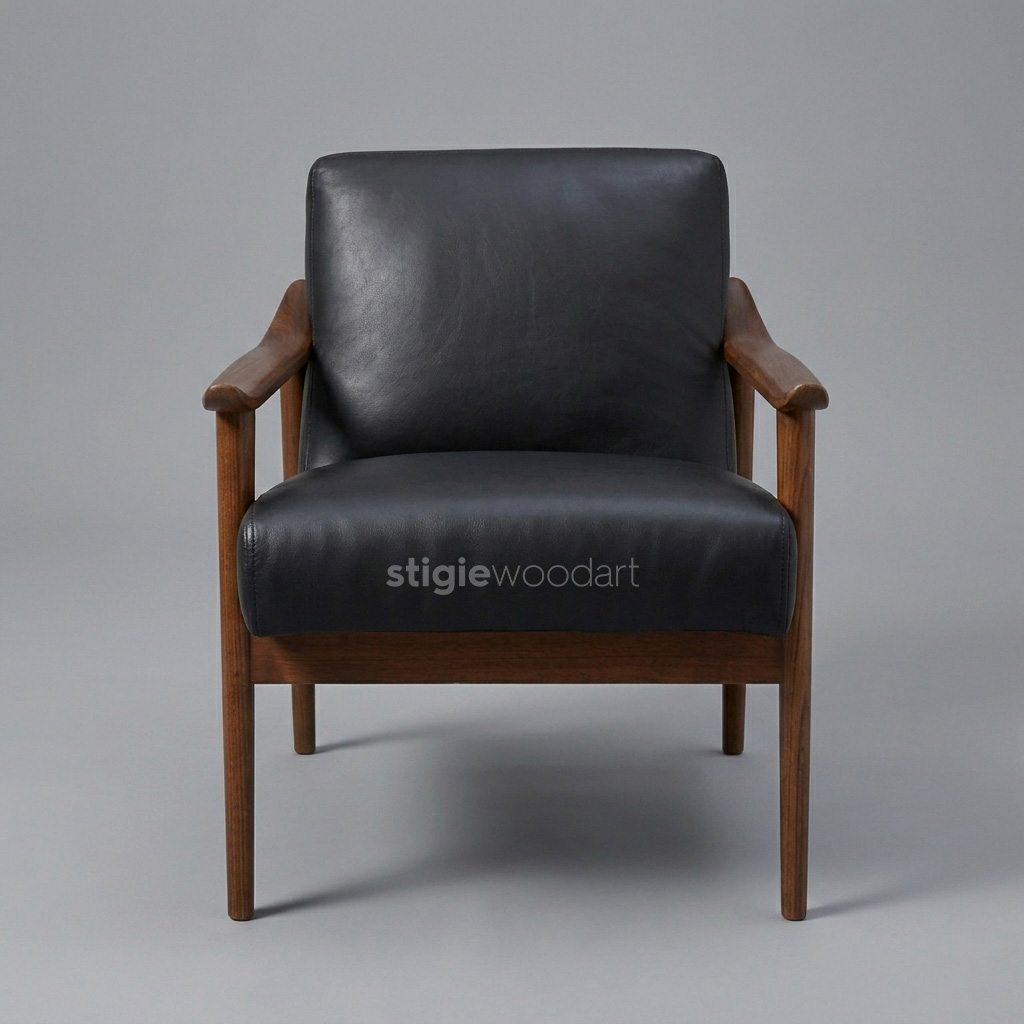 Kursi Sofa Santai Kayu Jati Minimalis Upholstery - Gambar 3