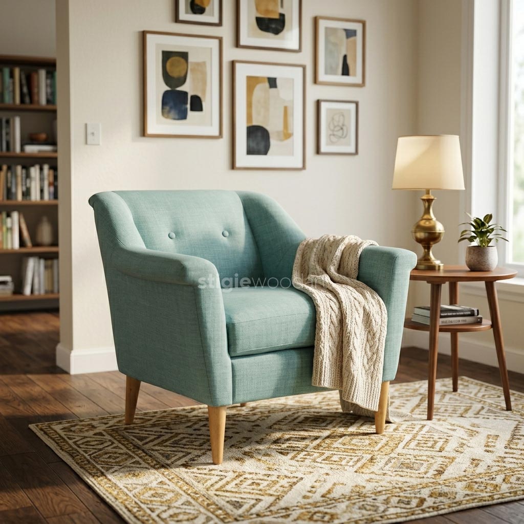 Sofa Single Hotel Minimalis Scandinavian - Gambar 2