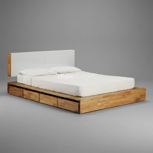 Tempat Tidur Kayu Jati Minimalis Antik Modern
