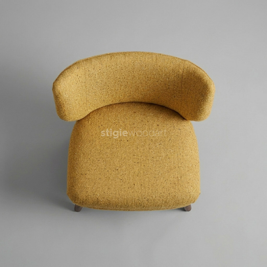 Kursi Accent Kayu Jati Wingback Minimalis - Gambar 5