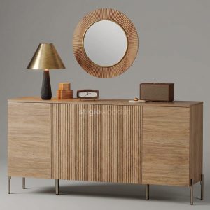 Sideboard Kayu Jati Minimalis Interior Modern