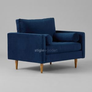 Sofa Lounge Hotel Minimalis Navy Modern