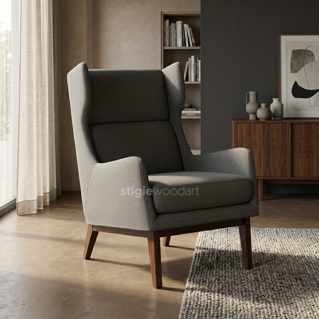 Kursi Wingback Lounge Hotel Minimalis - Gambar 2