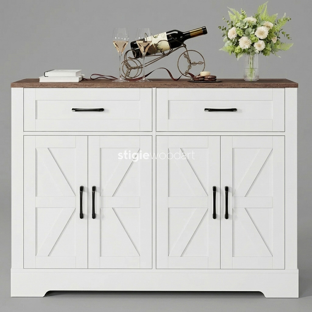 Bufet TV Kayu Jati Minimalis Duco Rustic Elegan - Gambar 3