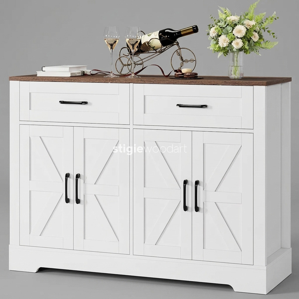 Bufet TV Kayu Jati Minimalis Duco Rustic Elegan