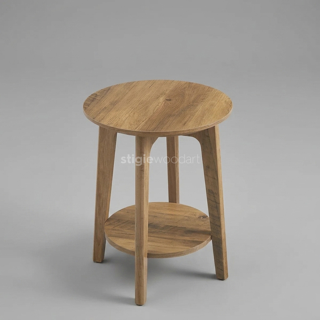 Coffee Table Cafe Kayu Jati Natural Minimalis Terbaru