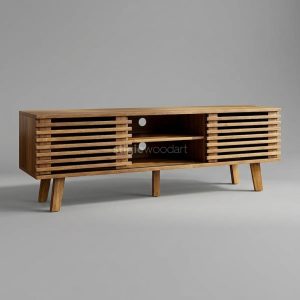 Kabinet TV Hotel Kayu Jati Minimalis Horizontal